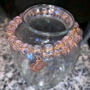 Alex and Ani crystal and Rose Gold Bracelet